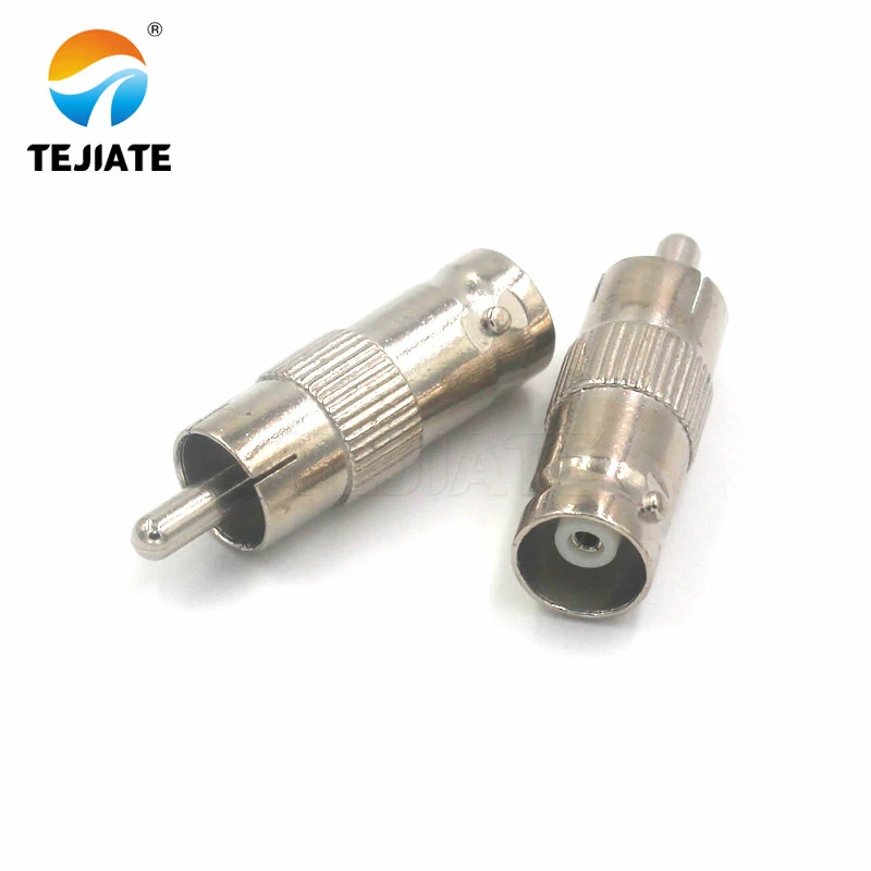 BNC female to RCA male (RCA Lotus) connector image BNC female to RCA male (RCA Lotus) connector image