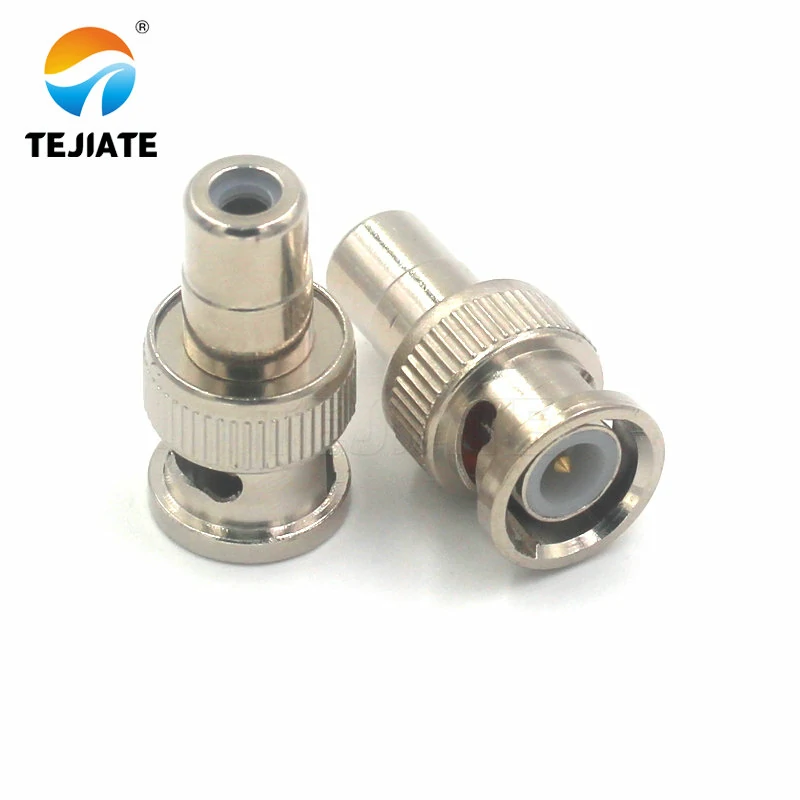 BNC male to RCA female (RCA Lotus) connector image BNC male to RCA female (RCA Lotus) connector image