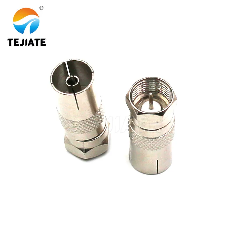 F-Type coaxial connector for cable television and satellite signals