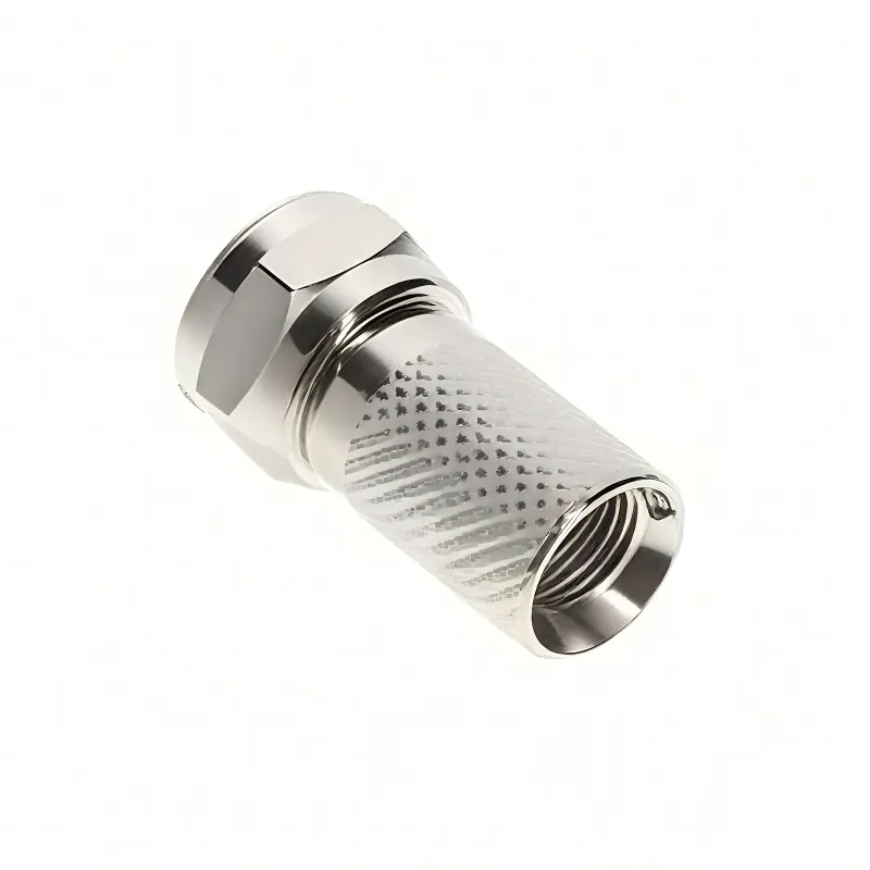 F-type RF coaxial connector used for TVs and cable modems