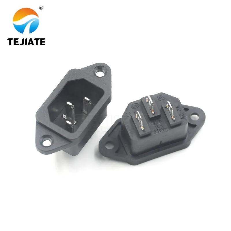 Locking AC plug for secure high-voltage power connection