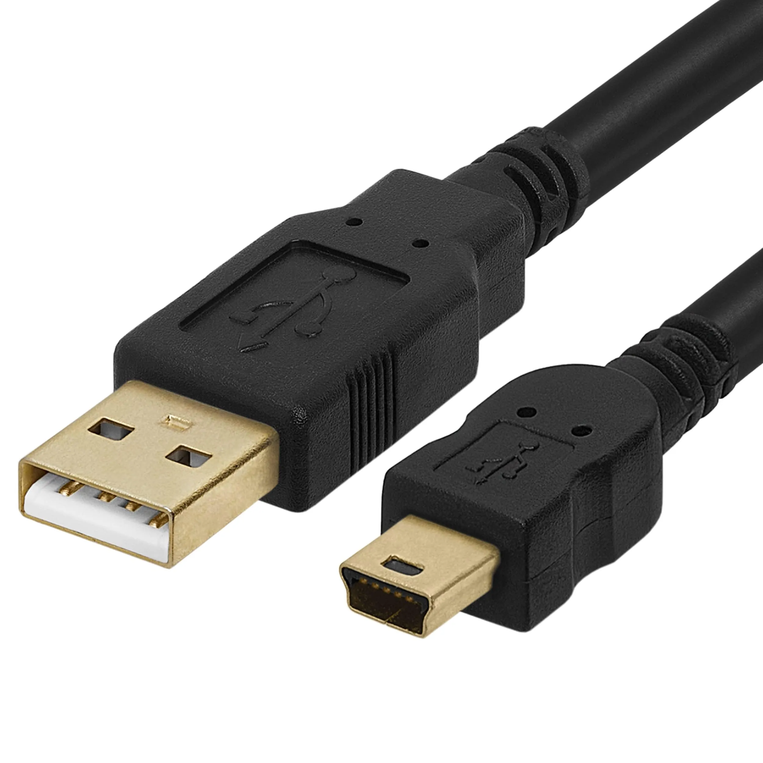 Mini USB interface for portable electronics like cameras and MP3 players