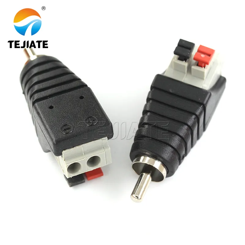 RCA audio-video connector for analog signals