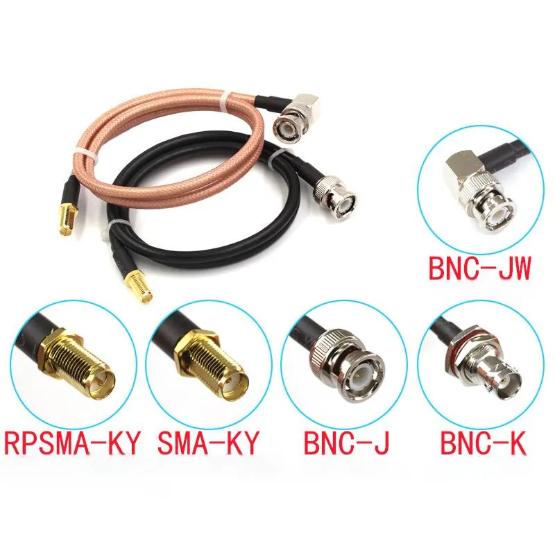 SMA and BNC RF coaxial connectors for wireless communication and test equipment