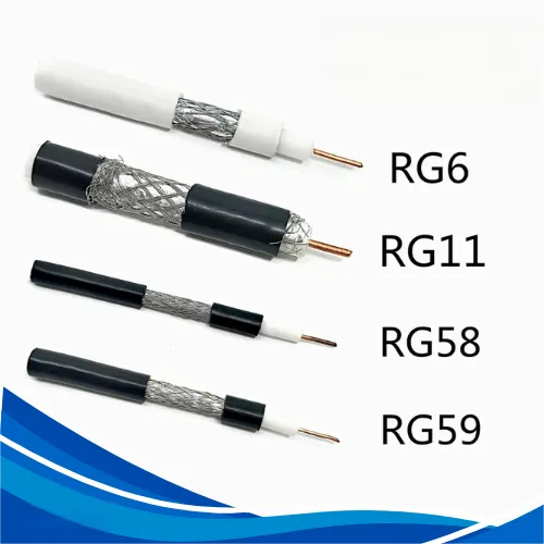 Comparing Common Coaxial Cable Types Comparison table of RG6, RG59, and RG11 coaxial cables