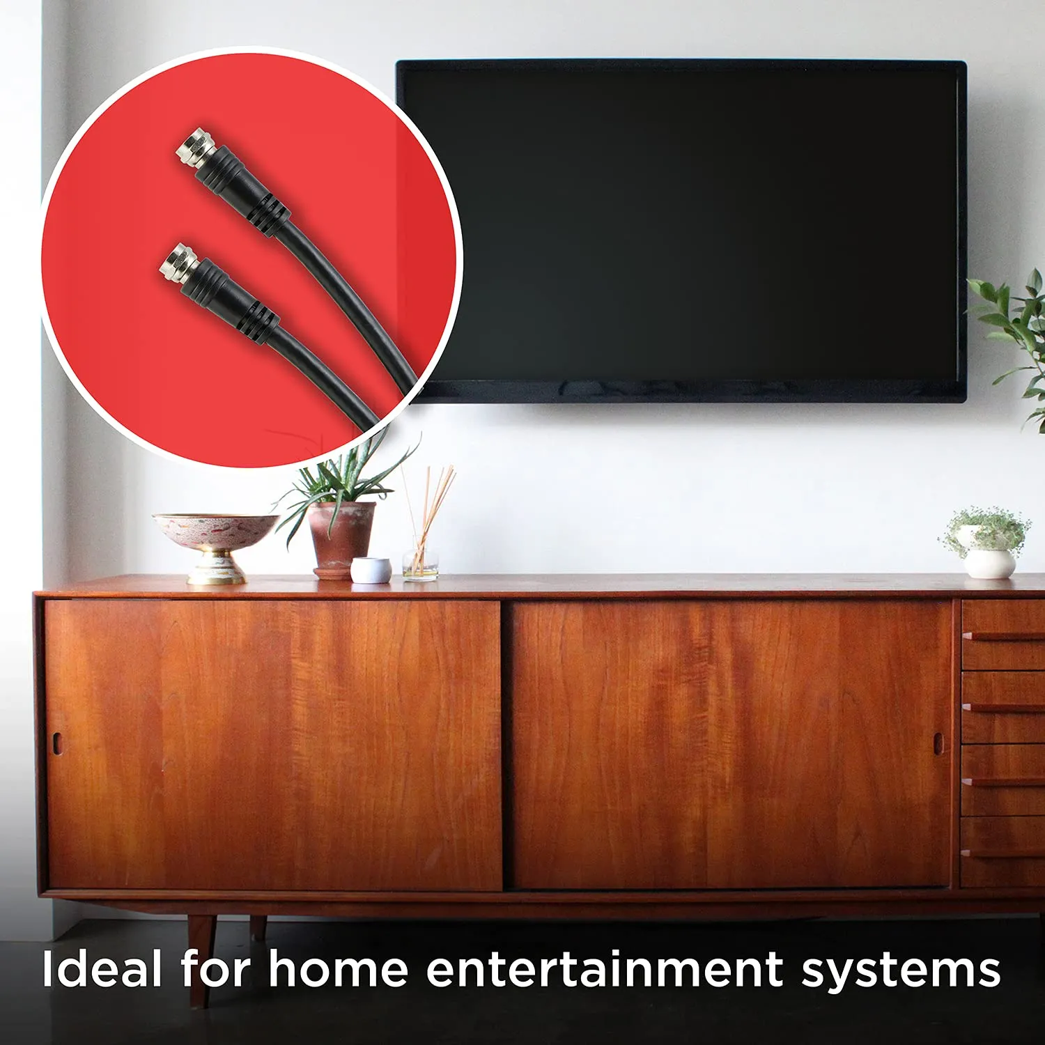 RG6 coaxial cable for TV and SAT drops
