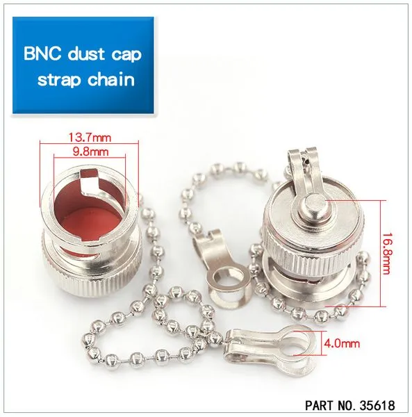 BNC Dust Cap with Strap Chain, Part No. 35618