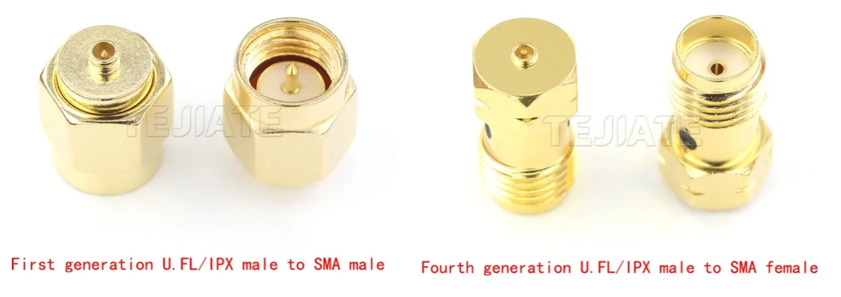 MHF1 (U.FL) vs MHF4 connector size and generation comparison