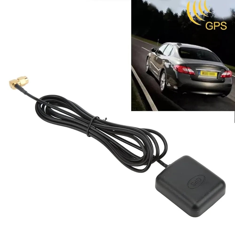 RG174 coaxial cable installed in a car for dash cam, GPS, or satellite radio