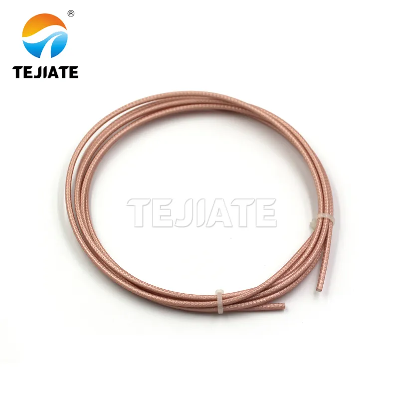 RG316 50-ohm coax with tight bend radius and wide temperature range