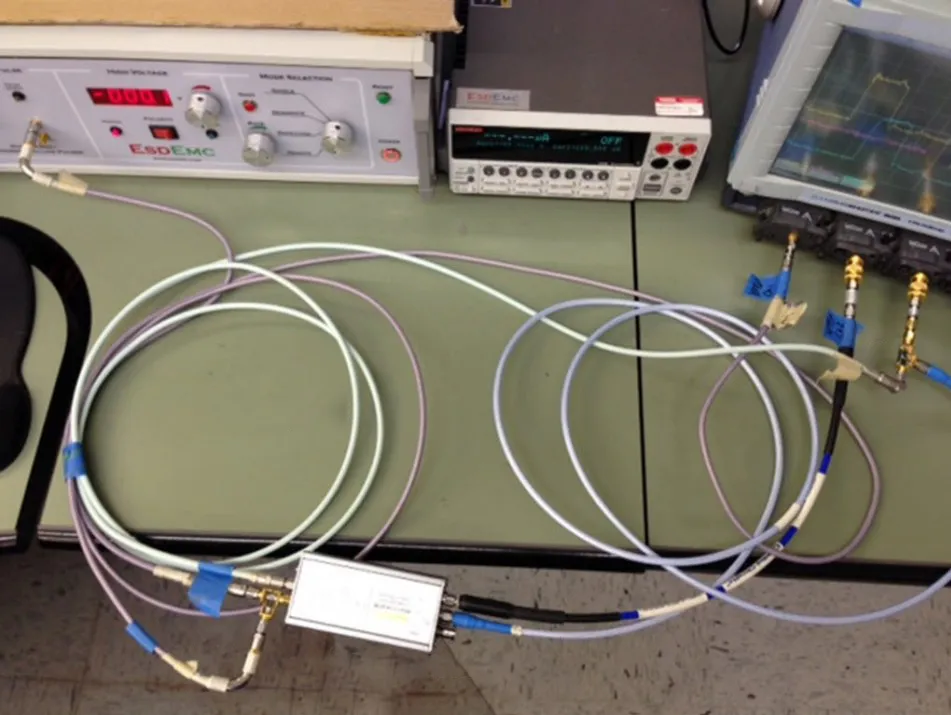 Testing the performance (e.g., VSWR and Insertion Loss) of an SMA male to female adapter on a Vector Network Analyzer (VNA)