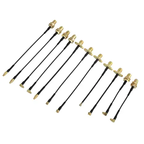 SMA bulkhead connector for panel mount with different thread lengths