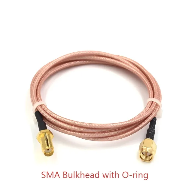 SMA Bulkhead Feed-Through Connector with O-ring