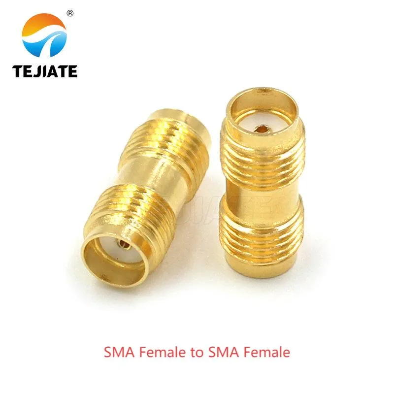 Inline SMA female to female adapter for coaxial connections Inline SMA female to female adapter for coaxial connections