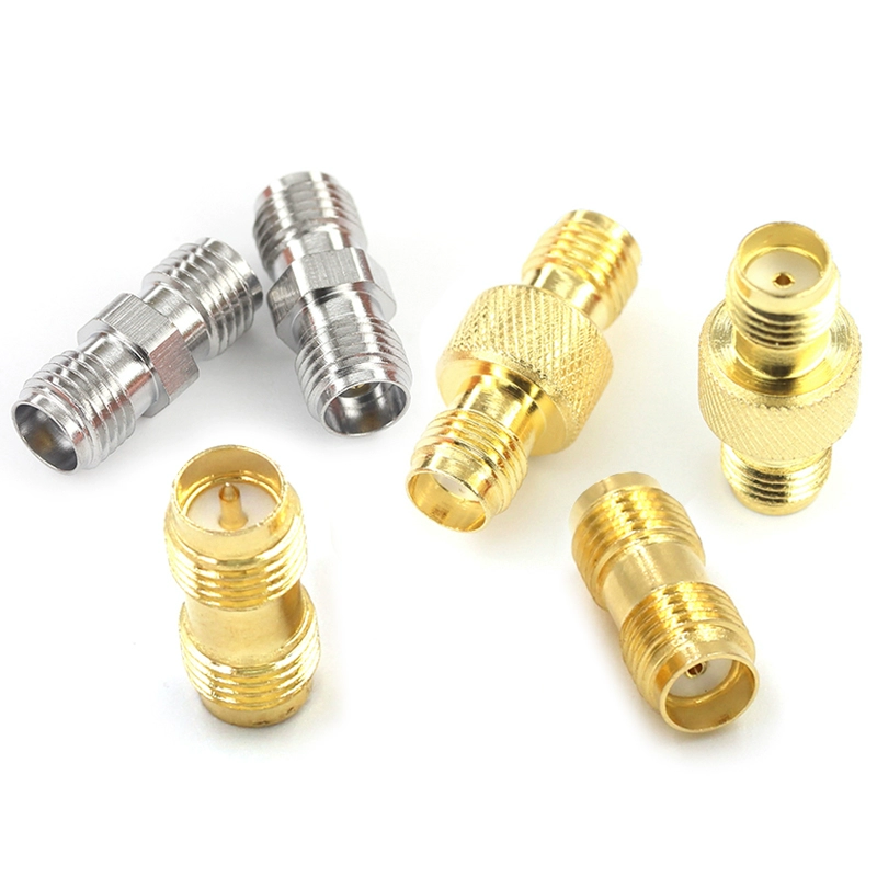 Diagram or photo of an SMA-KK female-to-female adapter