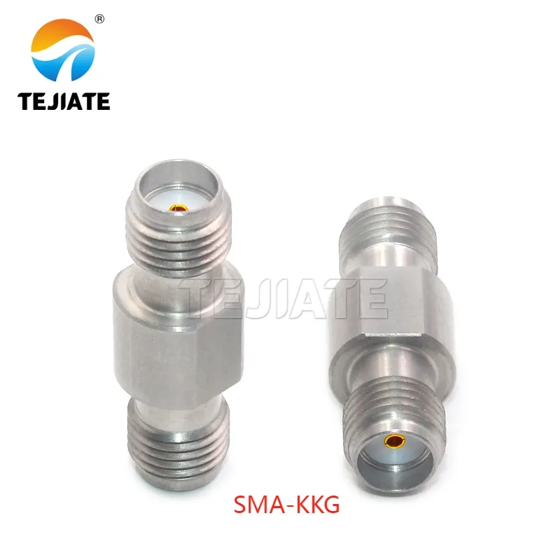 SMA-KKG Adapter Close-up of an SMA-KKG model high-frequency SMA female-to-female adapter