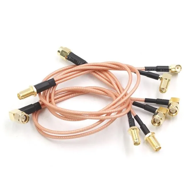 SMA to UHF Jumper Cable Example of an SMA to UHF jumper cable (pigtail) showing the flexible cable