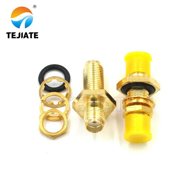 Waterproof SMA male to female bulkhead adapter with O-ring Waterproof SMA male to female bulkhead adapter with O-ring