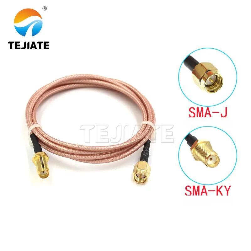 Assortment of SMA connectors showing different genders (Male-J, Female-K) and potentially styles.