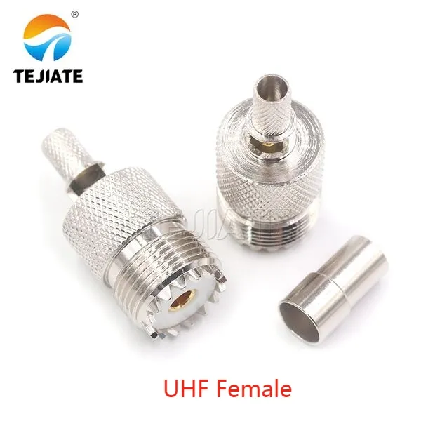 UHF Female Connector (SO-239) Diagram of a UHF female (SO-239) connector showing the center socket and threaded hole