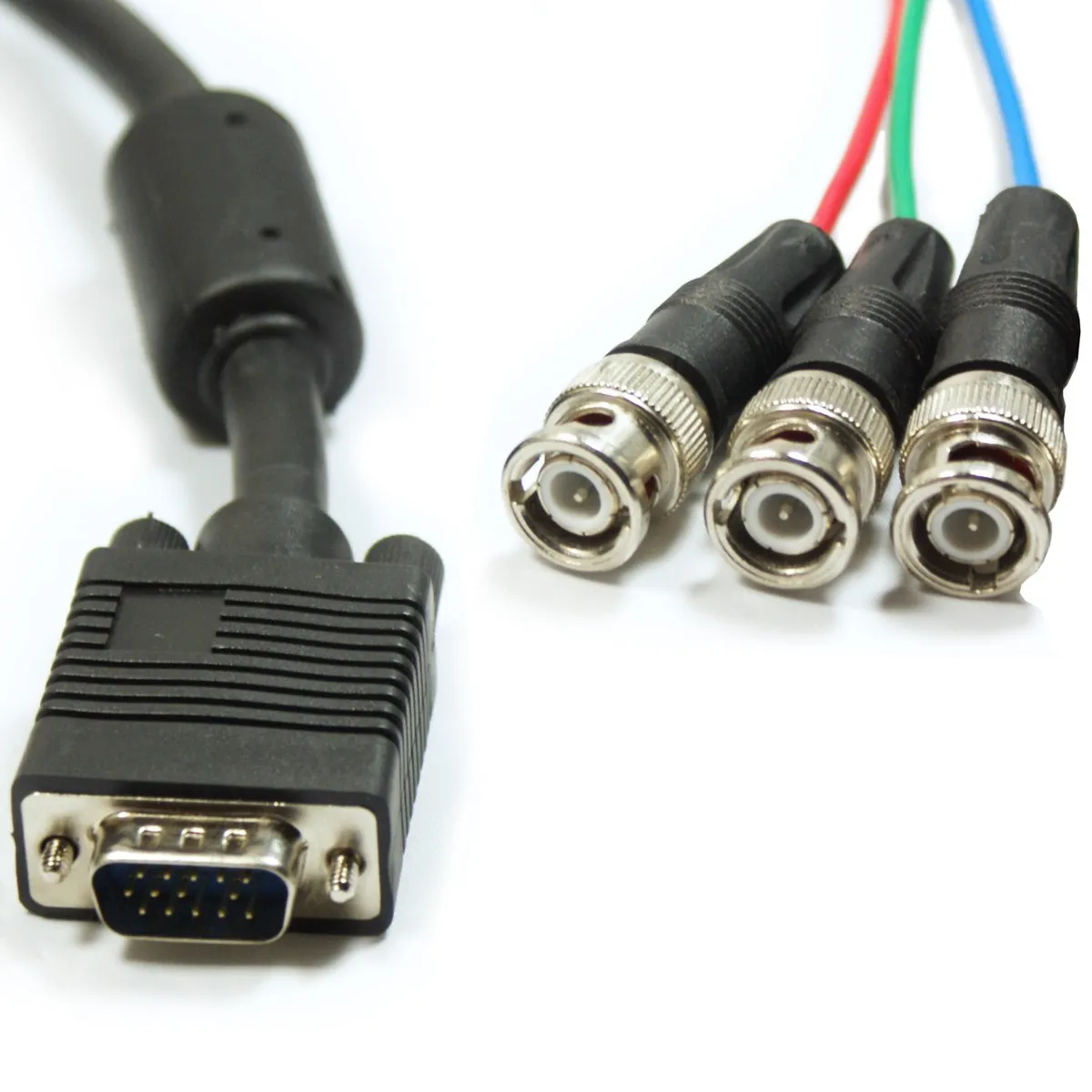 VGA to BNC breakout cable or adapter for analog video signals