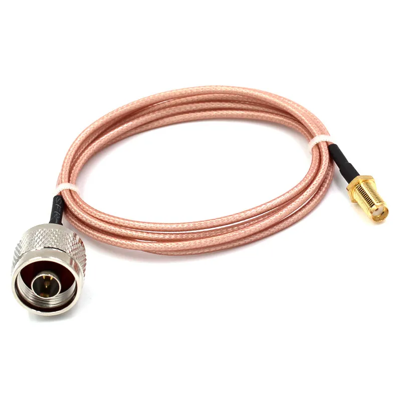 N-type to SMA coaxial jumper for connecting equipment ports