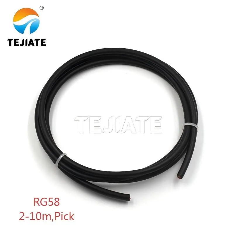 RG58 cable recommendation graphic, indicating its suitability for medium distances of 2-10 meters and general-purpose scenarios