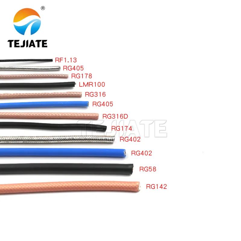 SMA cable assembly collection with various lengths and cable types