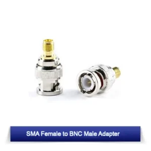 Physical photo of SMA Female to BNC Male adapter