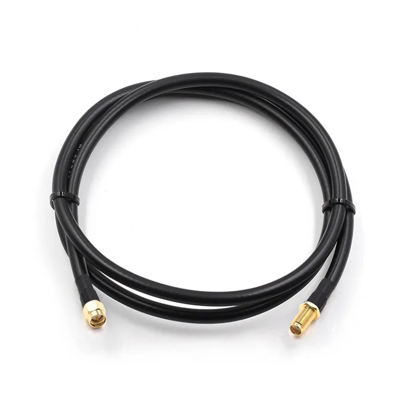 SMA male to female coaxial cable for RF signal extension and testing
