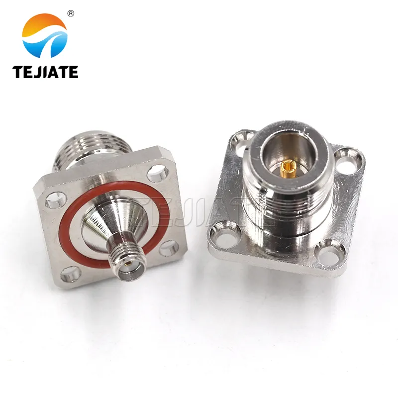 TEJTE Part 40420 SMA-F to N-F IP67 Bulkhead Adapter TEJTE Part 40420 SMA-F to N-F IP67 Bulkhead Adapter