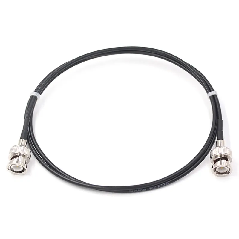 Illustration of a standard 50-Ohm BNC jumper. Illustration of a standard 50-Ohm BNC jumper.