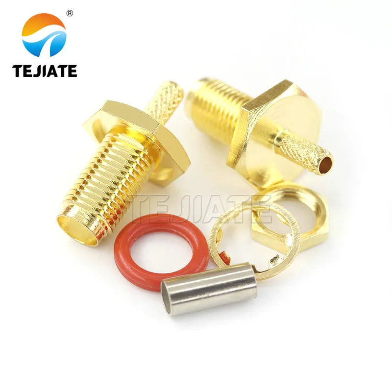 Illustration of SMA Bulkhead connector Illustration of SMA Bulkhead connector