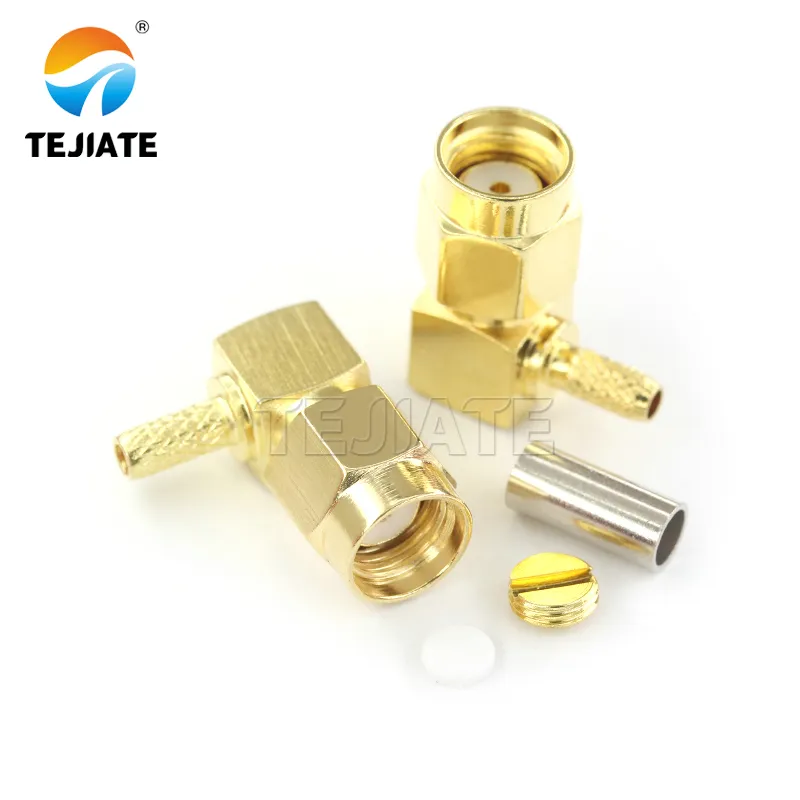 Illustration of TEJTE right-angle SMA connector (SMA-JW-1.5) Illustration of TEJTE right-angle SMA connector (SMA-JW-1.5)