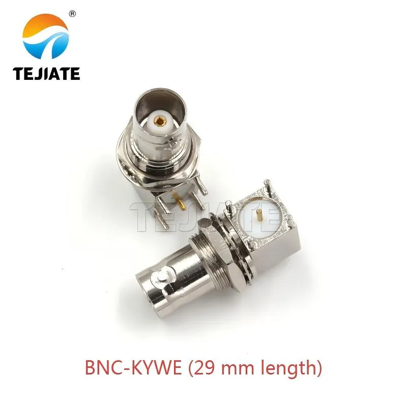 BNC-KYWE compact PCB-mount adapter, 29mm length BNC-KYWE compact PCB-mount adapter, 29mm length