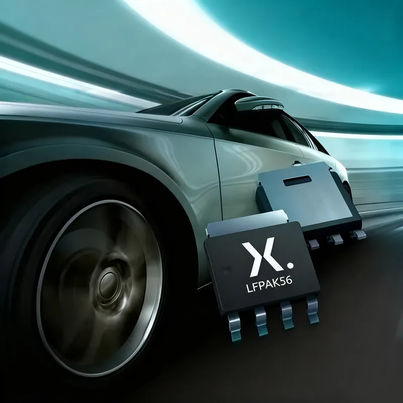 LFPAK56 (Power-SO8) on a small PCB with thermal spreading vias