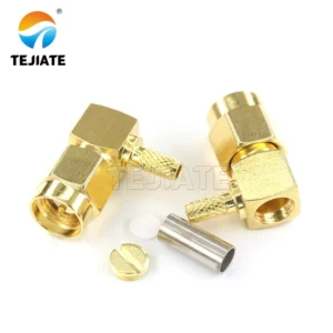 Straight SMA ends for maximum bandwidth and minimum insertion loss