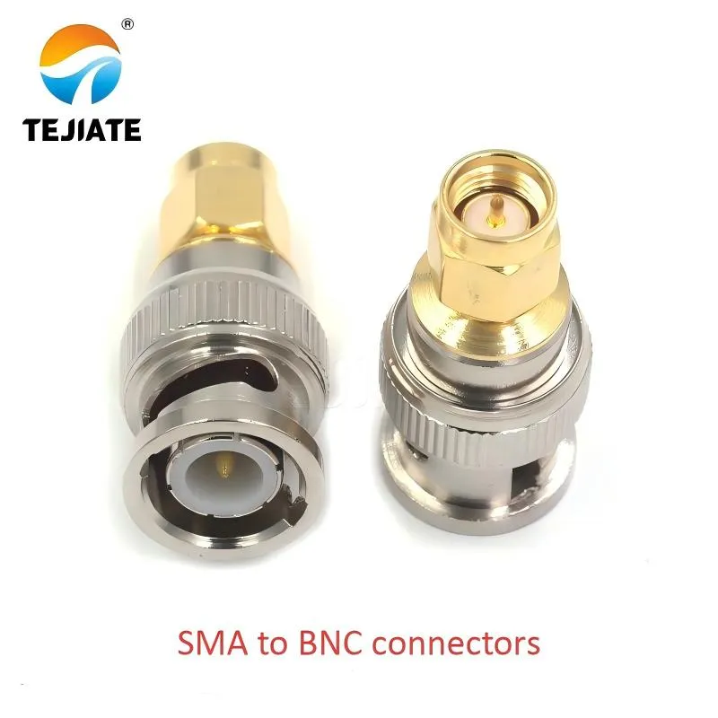 SMA to BNC connectors product photo showing physical construction