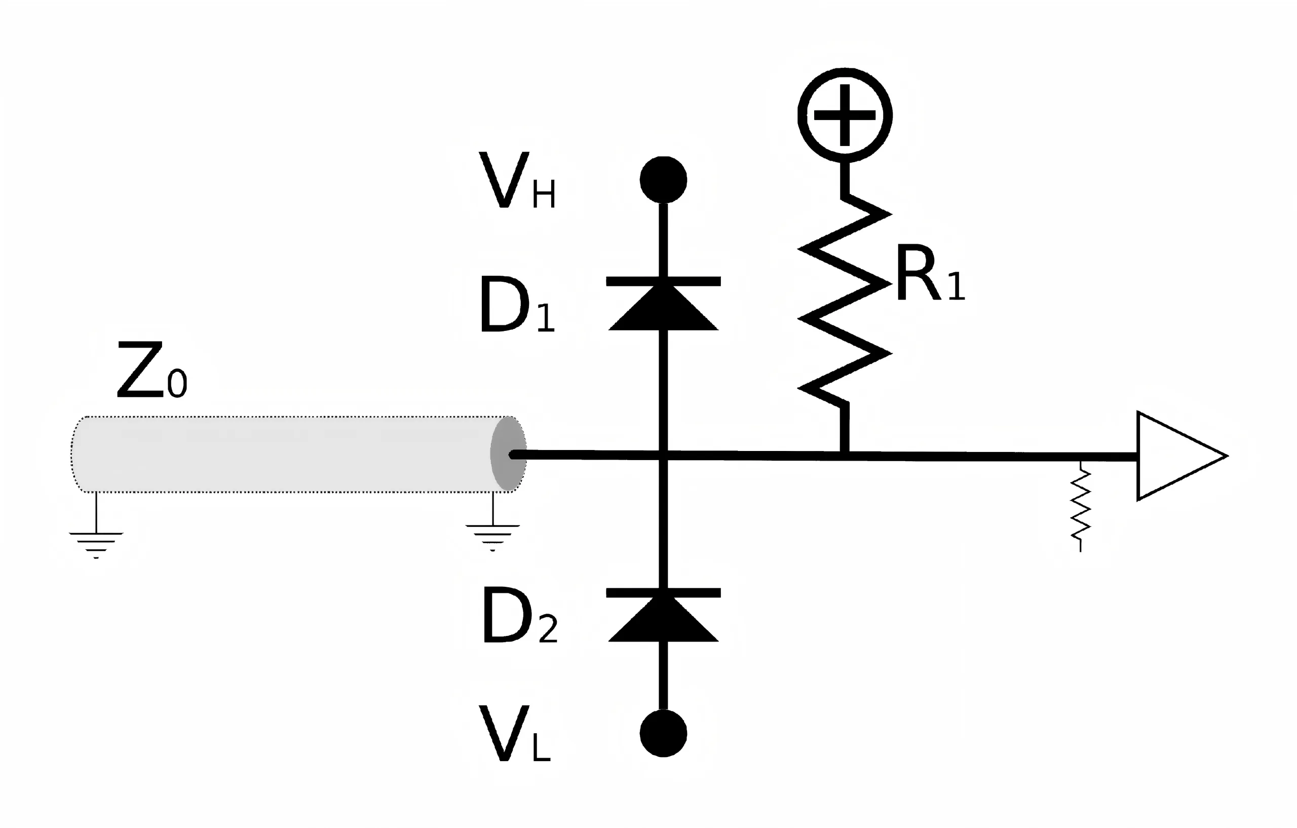 Chart comparing key parameters (Vf, Cj, leakage) of signal diodes, Schottky diodes, and fast recovery diodes in clamping applications. Chart comparing key parameters (Vf, Cj, leakage) of signal diodes, Schottky diodes, and fast recovery diodes in clamping applications.