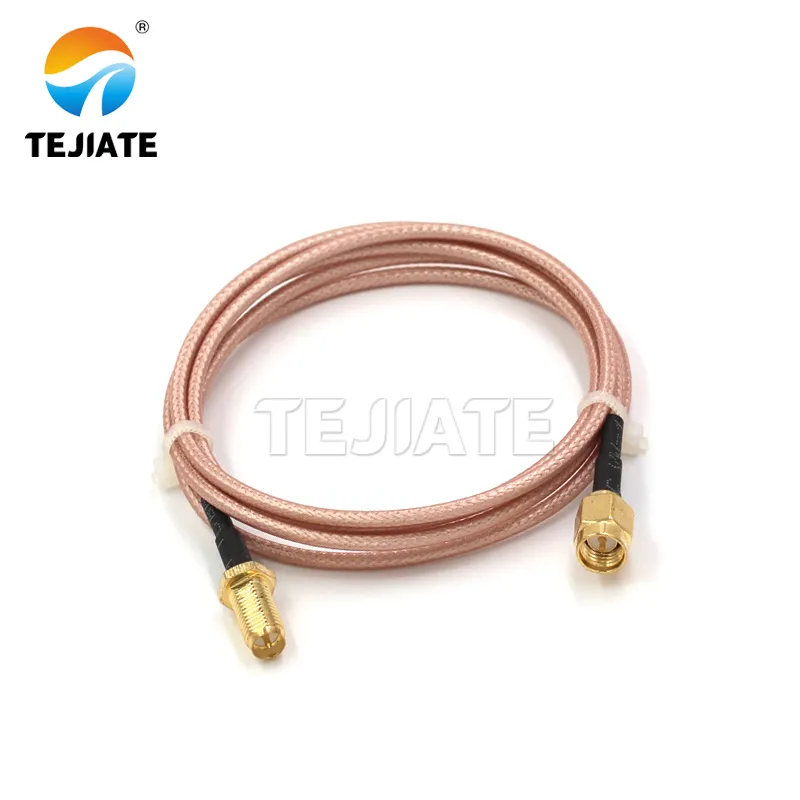 A decision flowchart or pairing guide diagram on how to correctly match male/female ends for SMA/RP-SMA connectors, marked with the “TEJIATE” logo. A decision flowchart or pairing guide diagram on how to correctly match male/female ends for SMA/RP-SMA connectors, marked with the “TEJIATE” logo.