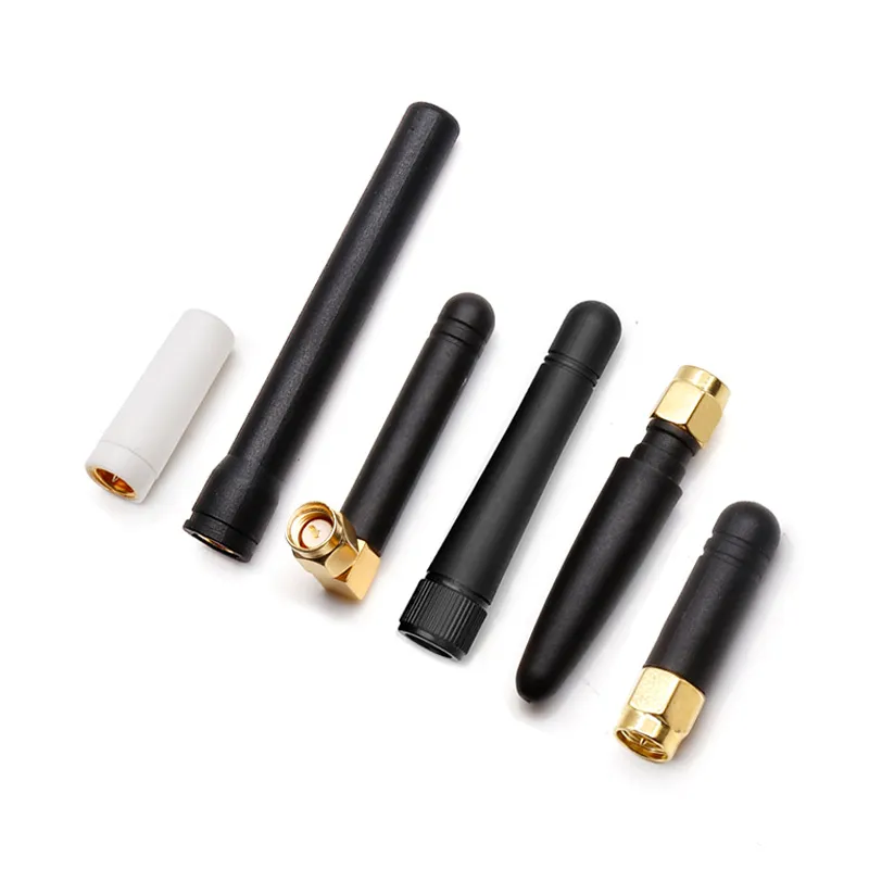 Comparison diagram of rubber duck antennas of different lengths (short/standard/long), corresponding to different device types Comparison diagram of rubber duck antennas of different lengths (short/standard/long), corresponding to different device types