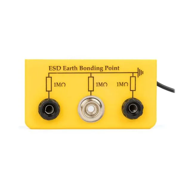An annotated diagram of a PCB highlighting common ESD entry points like connectors, buttons, debug ports, and long sensor traces. An annotated diagram of a PCB highlighting common ESD entry points like connectors, buttons, debug ports, and long sensor traces.