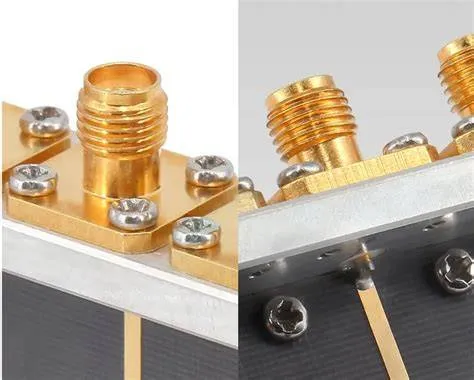 Diagram comparing the mechanical principles of single-nut vs. flanged SMA bulkheads Diagram comparing the mechanical principles of single-nut vs. flanged SMA bulkheads