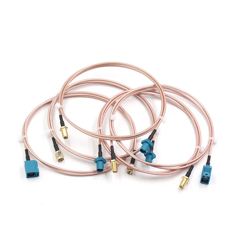 Diagram of an RG316 cable assembly with a Fakra connector Diagram of an RG316 cable assembly with a Fakra connector