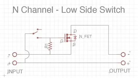 Schematic diagram of a Low-Side Switch circuit Schematic diagram of a Low-Side Switch circuit