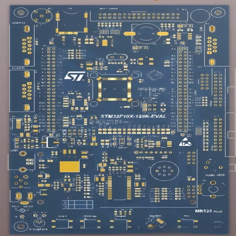 PCB layout example showing MOSFET placement relative to load and MCU PCB layout example showing MOSFET placement relative to load and MCU