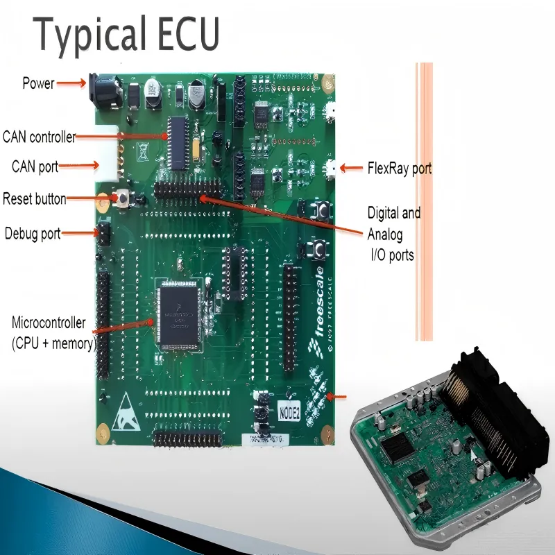 A close-up PCB layout example showing the PESD1IVN27-AX ESD diode placed right at the pins of an automotive connector (e.g., for CAN bus), with a very short trace to a solid ground plane via multiple vias. A close-up PCB layout example showing the PESD1IVN27-AX ESD diode placed right at the pins of an automotive connector (e.g., for CAN bus), with a very short trace to a solid ground plane via multiple vias.