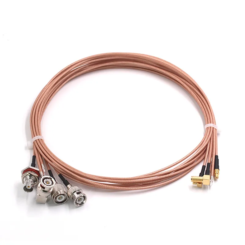 Collection image of RG316 jumpers with various connector types Collection image of RG316 jumpers with various connector types