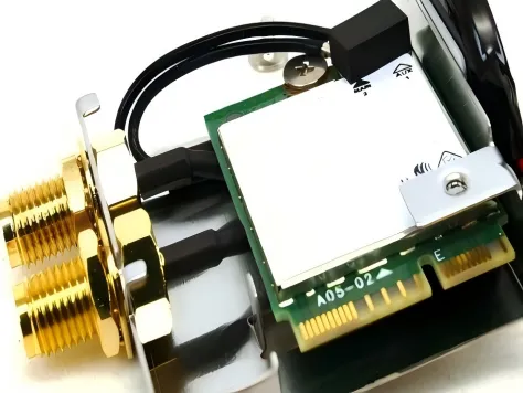 Comparison of internal and external SMA RF cable paths Comparison of internal and external SMA RF cable paths
