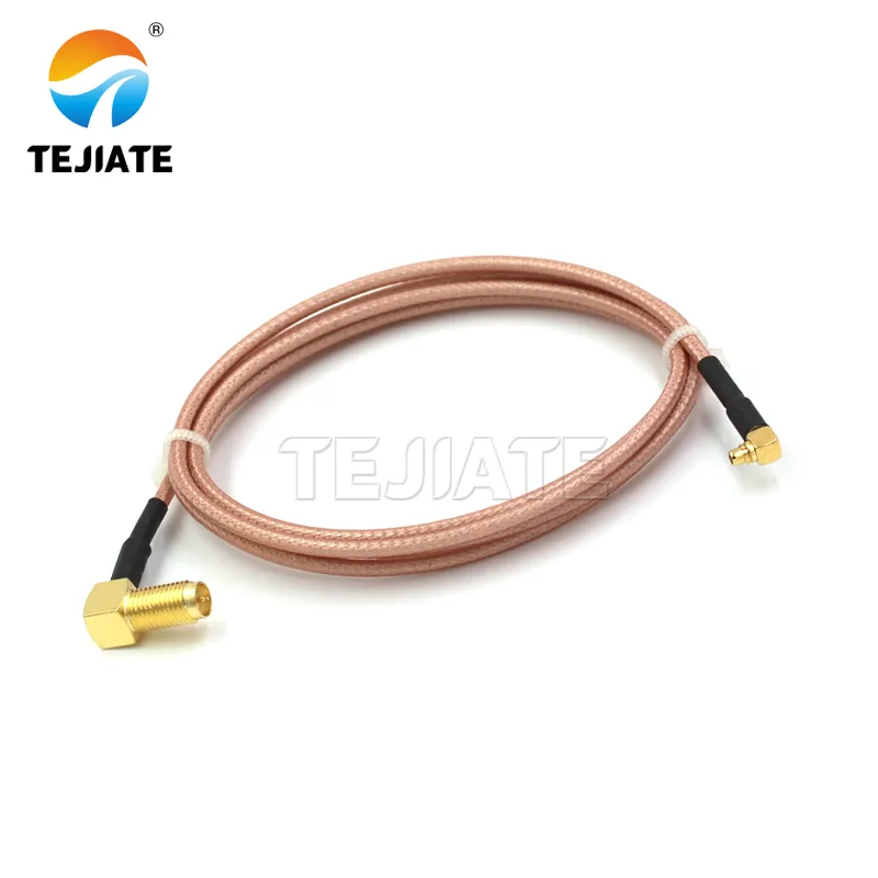 MMCX to SMA cable assembly, with MMCX connector on one end and SMA on the other MMCX to SMA cable assembly, with MMCX connector on one end and SMA on the other